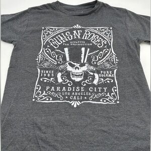 BRAVAD Guns N Roses Gray T-Shirt Paradise City Appetite for Destruction Medium
